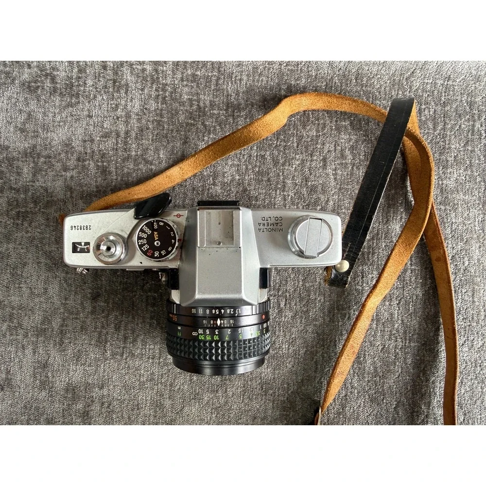 Vintage Minolta SRT 101 35mm SLR Film Camera w/ MC Rokkor-PF 50mm f/1.7 Lens